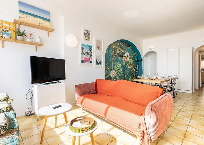 Apartment Exceptional Sea View - Town Center - Walk Everywhere Valras-Plage